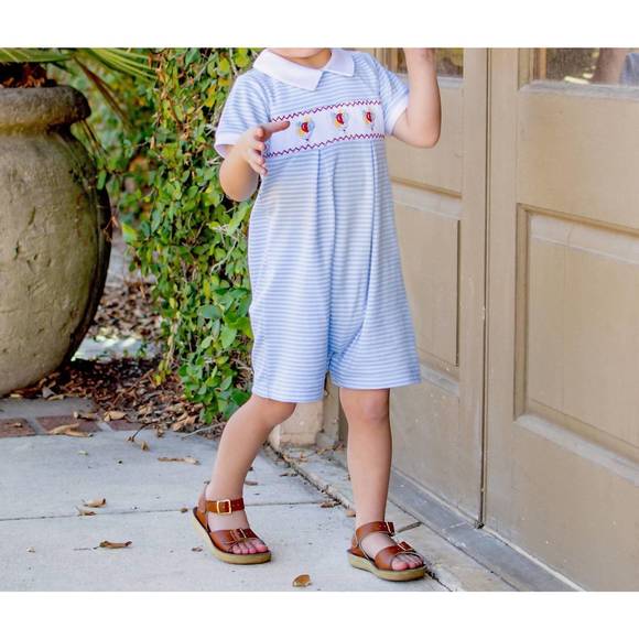 Blue Stripe Boy Bubble by Marco & Lizzy main image 0